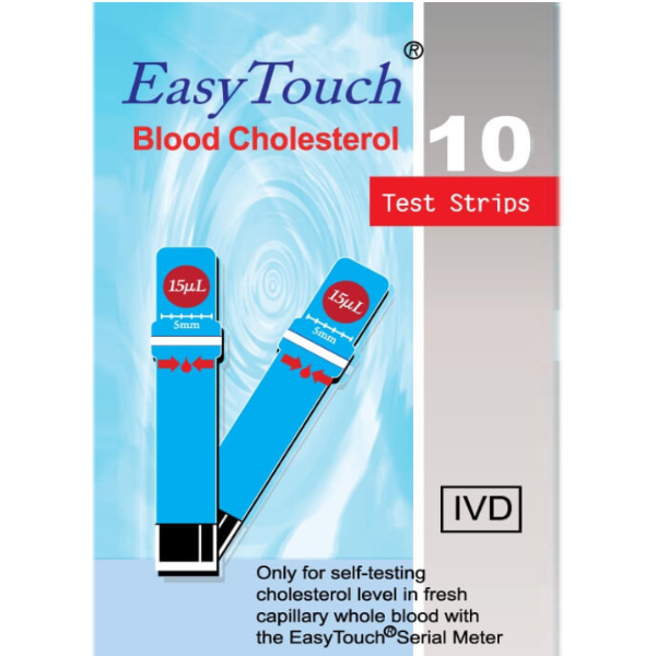 Cholesterolio tyrimo juostelės EasyTouch®  (10 vnt.)