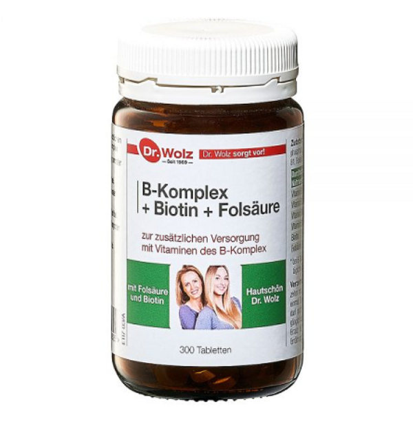 DR. WOLZ B-KOMPLEX+BIOTIN+FOLSÄURE, TAB. N300