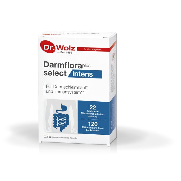 DR. WOLZ DARMFLORA PLUS SELECT INTENS, KAPS. N80