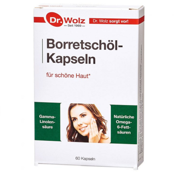 Linoleno rūgštis odai ir metabolizmui Borretschöl-Kapseln