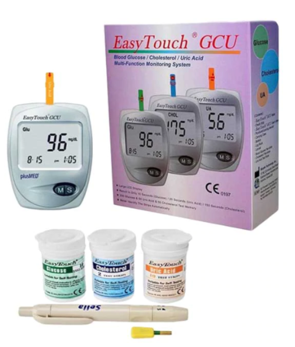 Gliukozės, cholesterolio ir šlapimo rūgšties matuoklis EasyTouch® GCU