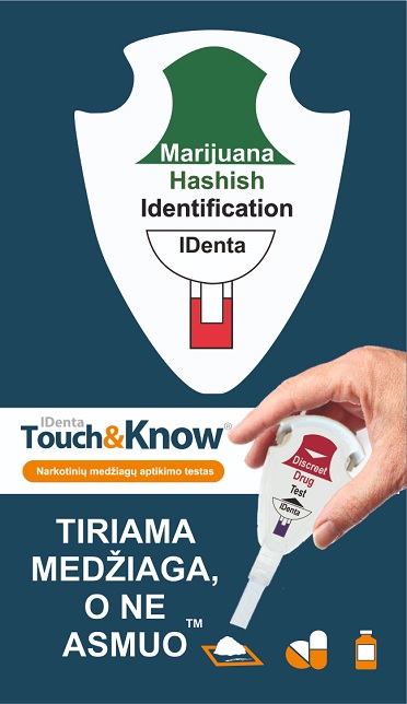 Marihuanos/Hašišo testas Touch&Know