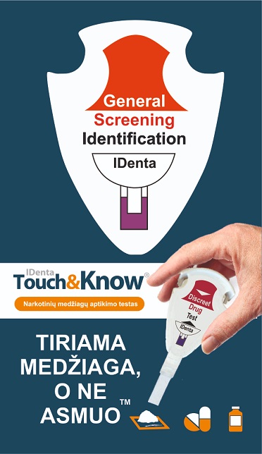 Narkotinių medžiagų testas Touch&Know 21 (sintetinių)
